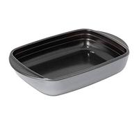 KUHN RIKON Easy Auflaufform aus Glas, beschichtet, 0,8 Liter, klein, bleibt nichts kleben, einfache und schnelle Reinigung, backofenfest bis 240 Grad