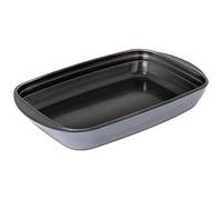 KUHN RIKON Easy Auflaufform aus Glas, beschichtet, 2,0 Liter, mittel, bleibt nichts kleben, einfache und schnelle Reinigung, backofenfest bis 240 Grad