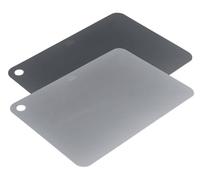Kuhn Rikon Juego de tablas de cortar, 2 unidades, color gris
