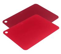 Kuhn Rikon Juego de tablas de cortar, 2 unidades, color rojo