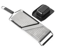 KUHN RIKON Mandolina esencial, acero inoxidable, hoja afilada, infinitamente ajustable hasta 0,5 cm