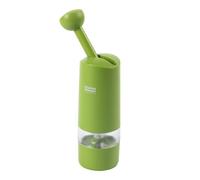 Kuhn Rikon Molinillo de trinquete, molinillo de especias de cerámica para sal pimienta y hierbas secas, ajustable grueso a fino, fácil de rellenar, molinillo ergonómico de especias con una sola mano