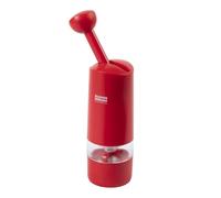 Kuhn Rikon Molinillo de trinquete, molinillo de especias de cerámica para sal pimienta y hierbas secas, ajustable grueso a fino, fácil de rellenar, molinillo ergonómico de especias con una sola mano