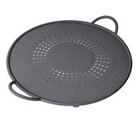 KUHN RIKON Protección contra salpicaduras de silicona, color rojo (gris), diámetro de 30 cm