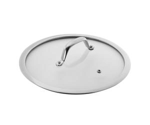 Kuhn Rikon Tapa de cristal con mango de acero inoxidable de 32 cm de diámetro