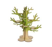 Kuhnert Árbol frondoso de los búhos, para posar, plataformas para 12 minibúhos, altura: 45 cm, fabricado en Alemania