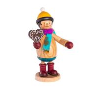 Kuhnert Drechslerei - Figura decorativa de madera con pan de jengibre (altura: 12 cm aprox., fabricado en Alemania)