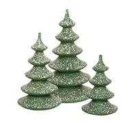 Kuhnert Drechslerei - Juego de 3 árboles decorativos de madera para Mäxchen - Tamaño: 14 cm, 11,5 cm y 9,5 cm - Fabricado en Alemania