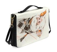 Kuiaobaty Funda de piel con estampado de cerdo para la Biblia, bufanda de invierno, cerdos, funda para libros, para mujeres, hombres y niñas, bonito estuche con ranuras interiores para bolígrafos