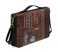 Kuiaobaty Funda de pluma inspirada en el Señor para mujer, diseño de graffiti, bolsa de iglesia, asa de piel sintética, tamaño extra grande