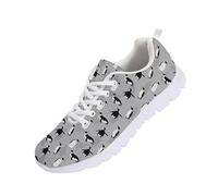 Kuiaobaty Zapatillas deportivas de mariposa para mujer, planas, informales, con calavera, atléticas, ligeras, para gimnasio, deporte, fitness