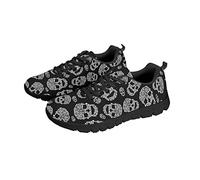 Kuiaobaty Zapatillas deportivas para hombre, camuflaje, textura animal, patrón tribal, zapatillas deportivas ligeras, color negro