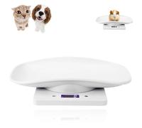 KUIDAMOS 10 kg / 1g Mini báscula electrónica para mascotas, g/ml/oz/lb.oz para mini básculas para perros y gatos, báscula electrónica de cocina con pantalla LCD, 290 mm * 206 mm * 58 mm