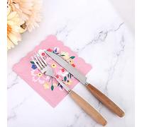 KUIDAMOS 8 Uds Hermosa Servilleta Desechable Vajilla de Papel 24,5x24,5 Cm para Fiestas Bodas Barbacoas