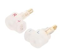 KUIDAMOS Adaptador de Cable EXK Macho a Hembra de 0,78 Mm de 2 Pines Diseño Compacto y Conveniente para Conectar Auriculares MDR7550 EX600 EX800 EX1000 Cable de Estaño Plateado ABS Paquete de 2