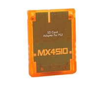 KUIDAMOS Adaptador de Tarjeta de Memoria Plug and Play Transparente Profesional para Lector de Tarjetas de Almacenamiento, Material ABS para Consola Fat (Naranja translúcido)