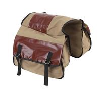 KUIDAMOS Alforjas de Lona Impermeables para Motocicleta, Bolsa Duradera para Asiento Trasero de Bicicleta para Viajes, Ajuste Universal para Motocicletas, Bicicletas, Actividades Al Aire Libre
