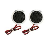 KUIDAMOS Altavoz de Audio de Alta Sensibilidad con Tweeter de Cúpula de 150 W para Sistemas de Audio de Automóvil, Color Plateado y Negro, 2 Unidades