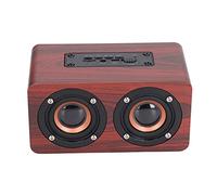 KUIDAMOS Altavoz Portátil de Madera con Subwoofer Doble para Llamadas de Voz y Reproducción de Música para Oficina en Casa 5" Rojo