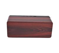 KUIDAMOS Altavoz Rojo Doble Altavoz y Subwoofer con Pantalla Digital Reloj para el Hogar y la Oficina Diseño de Madera
