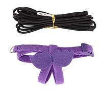KUIDAMOS Arnés para Pájaros, Súper Ligero, Ajustable, Resistente a Las Mordeduras, Arnés para Loros, Cuerda de Tracción para Entrenamiento con Bonito de ala, Color Morado (Púrpura)