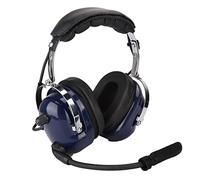 KUIDAMOS Auriculares de Aviación General Auriculares Piloto de Doble Enchufe Reducción de Ruido de 3,5 Mm para Pilotos, Comunicación Clara, Micrófono a Prueba de Viento para Campo Jack Universal de