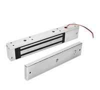 KUIDAMOS Cerradura Magnética Eléctrica Fuerte Fuerza de Sujeción de 617,3 LB con Luz LED para Puertas de Madera/Metal/Vidrio/ignífugas Aleación de Aluminio