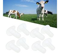 KUIDAMOS Chupete de Silicona Suave para Pezón de Leche de Ternero para Ternera Huérfana, Equipo de Alimentación de 10 Uds.