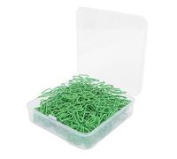 KUIDAMOS Clips de Papel Decorativos de Acero Inoxidable para el Hogar, la Escuela, la Oficina, 100 Clips de Papel Verdes para Organizar Notas, Recibos, Recetas, para Uso en la Oficina (3 hojas)