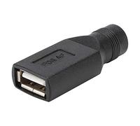 KUIDAMOS Conector Adaptador USB Hembra a DC5.5-2.1, Diseño Duradero Plug and Play, Uso en Computadora, Tamaño Compacto, 5 uds.