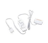 KUIDAMOS Controlador ARGB de 5 V y 3 Pines Control Remoto de Alimentación Fácil de Usar para Ventiladores de Computadora y Accesorios de Iluminación (Blanca)