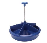KUIDAMOS Cuenco Alimentador de Lechones, Bandeja de Comida de Plástico para Cerdos Bebés de Gran Capacidad con 5 Ranuras para Tiempos de Alimentación Tranquilos, 27,44 Oz para Granjas de Lechones