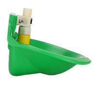 KUIDAMOS Cuenco de Agua Práctico Vaso de Plástico con Válvula Táctil para Ovejas, Práctico Equipo para Beber para Animales de Granja, Tamaño de 7,5 X 7,1 X 5, Pulgadas (Recipiente de plástico para