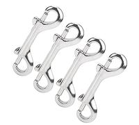 KUIDAMOS Gancho de Presión con Perno de Doble Extremo de Acero Inoxidable Duradero para Clips de Buceo Grado Marino para Cuerdas Cinturones Cadenas Acero Inoxidable 316, 4 Piezas