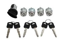 KUIDAMOS Juego de Llaves de Cilindro de Cerradura de Puerta de Coche, Kit de Bloqueo de Interruptor de Encendido Profesional para Excursion 2000-2005 con 5 Núcleos de Cerradura y 3 Pares de Llaves