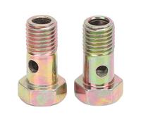 KUIDAMOS Juego de Pernos Banjo de Alta Capacidad de Carga M10x1,25 Mm para Conexiones de Tuberías, a Prueba de Fugas para Control de Flujo de Fluido, 4 Arandelas, para Varios Sistemas de Tuberías