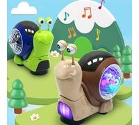 KUIDAMOS Juguete Interactivo de Caracol para bebé con Luces Musicales para Niños Pequeños, Juguete de Caracol para Gatear Entre e Hijos para un Tiempo de Juego Seguro (Verde)