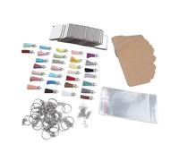 KUIDAMOS Kit de Llaveros de Sublimación, Espacios en Blanco Ligeros de MDF para Manualidades, Juego de 180 Piezas para Entusiastas de la Artesanía DIY
