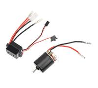KUIDAMOS Kit ESC de Motor Cepillado 540 de Alta Eficiencia 320A, Entrada de Acelerador de Respuestas Rápidas para Coche Hsp D90 RC, Metal Negro