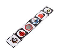 KUIDAMOS Libro de Juguete Portátil de Tela para bebé, Suave, de Alto Contraste, en Blanco y Negro, para Desarrollo Visual, Entrenamiento de Capacidad de Agarre y Cognición de Artículos, Material de