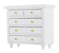 KUIDAMOS Mini Cajonera para Casa de Muñecas, Exquisita Decoración de Muebles en Miniatura para Dormitorio a Escala 1/12, Material de Madera Seguro, para Proyectos de Bricolaje, Caja de Habitación