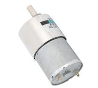 KUIDAMOS Motor de Reducción de CC Engranaje Totalmente Metálico de Baja Velocidad para Equipos de Fabricación Electrónica Motor de Imán Permanente Silencioso de 12 V Mini CW/CCW para una Larga Vida