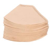 KUIDAMOS Papel de Filtro de café en Forma de Abanico, Pulpa de Madera No Blanqueada, Perfecto para Cafeteras de 2 a 4 Tazas, 100 Unidades para Amantes del café