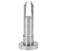 KUIDAMOS Pie de Soporte de Abrazadera de Partición de Acero Inoxidable Duradero y Estable para Inodoro de Baño Público 5,9 "x 2,6"