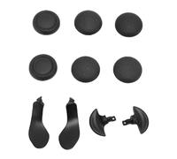 KUIDAMOS Reemplazo de Controlador de Juego Empuñaduras y Paletas Cómodas con Control Mejorado para Jugadores Caucho Acero Inoxidable para Controlador de Juego Inalámbrico (Negra)