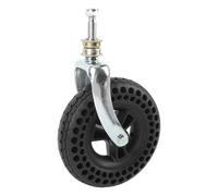 KUIDAMOS Reemplazo de Rueda Giratoria de Goma TPE Antideslizante de 7 Pulgadas para Vehículos con Carro, Capacidad de Carga de 75 Kg, Aplicación Versátil para Carros de Mano