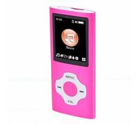 KUIDAMOS Reproductor de Audio HiFi con Bluetooth 5.3 Música y Libros Electrónicos Reproducción de 30 Horas para Uso Portátil Pantalla de 1,8 Pulgadas (Rosa)