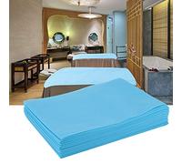 KUIDAMOS Sábana Desechable Impermeable para Salón de Belleza, Mesa de Masaje para Hoteles, Paquete de 10 (Sábanas desechables azul)