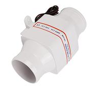 KUIDAMOS Soplador de Aire de Sentina en Línea Eléctrico Resistente a la Corrosión Marina para Barco con Ventilador de 4 Aspas 12 V 130 CFM Material ABS Impermeable para Entorno Marino