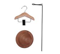 KUIDAMOS Soporte de Exhibición de Tarjeta de Color para Decoración de Uñas, Clips de Acero Inoxidable Duraderos para Estudio de Uñas Profesional o Uso Doméstico (Marrón nogal)